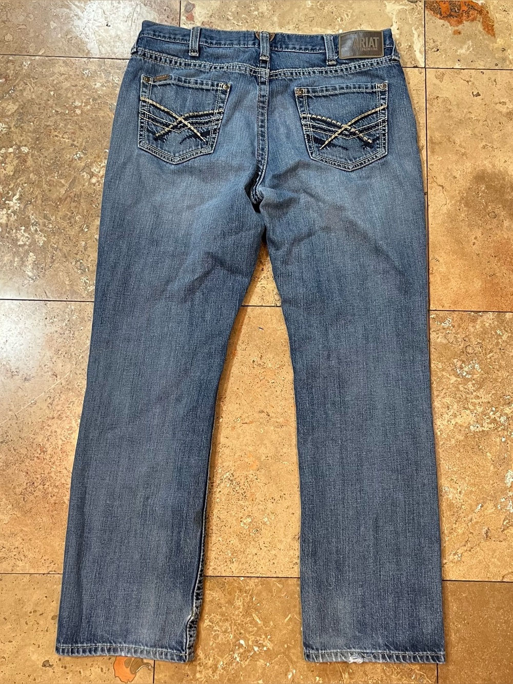 Ariat Men’s M5 Straight Fit Straight Leg Jeans Workwear Western Cowboy 36X34 - Picture 2 of 9